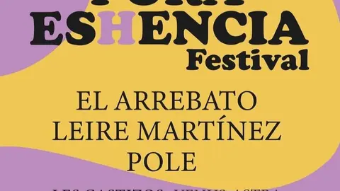 1. Festival Pura Eshencia. Cartel