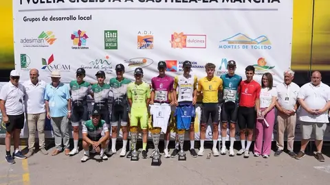Podium Vuelta CLM etapa 5
