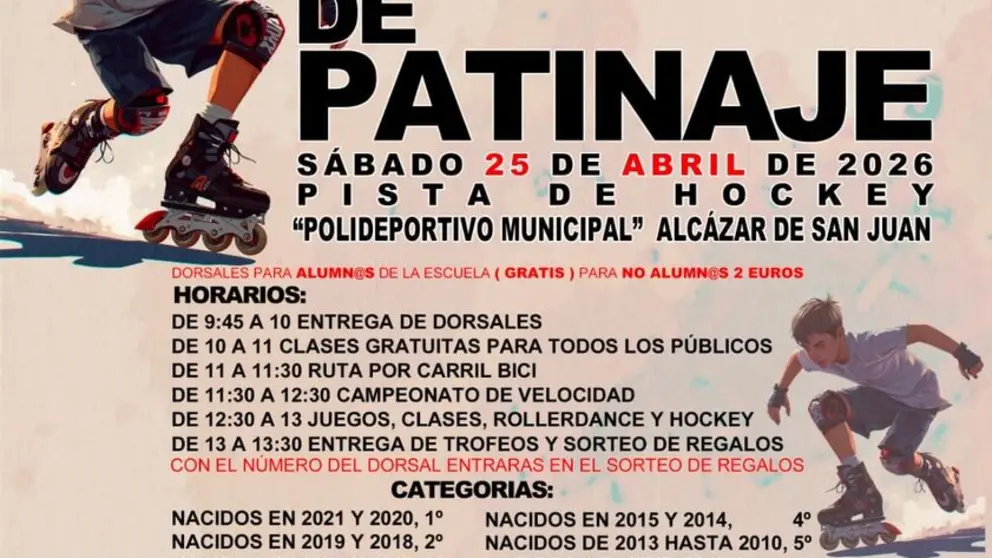 cartel patinaje