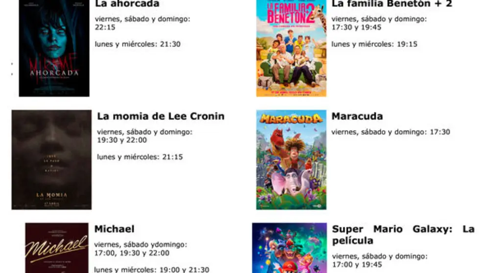 DEL 24 AL 29 ABRIL Cartelera