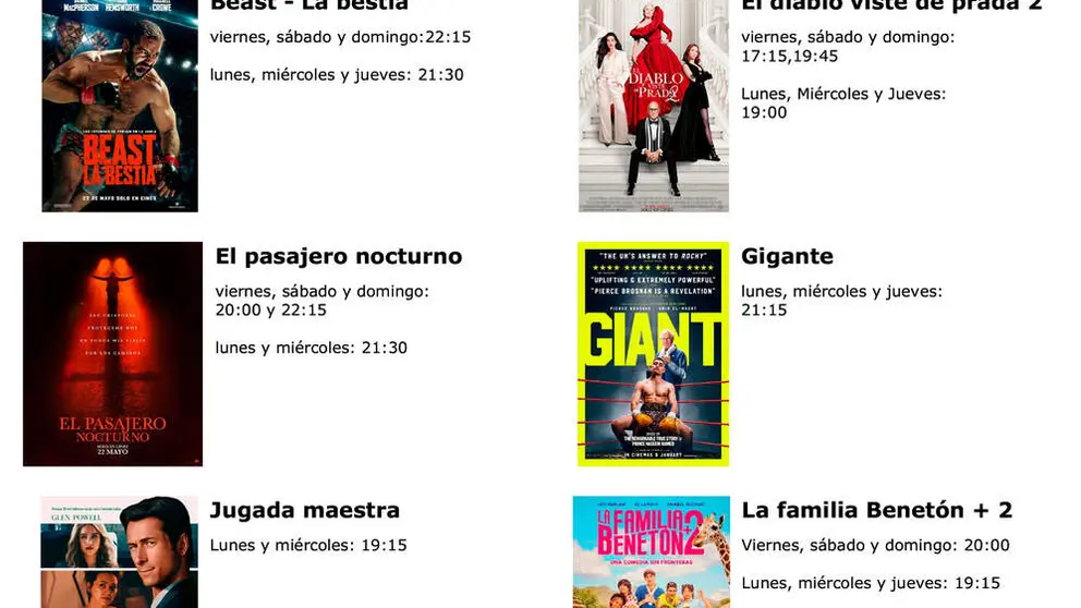 22a28 mayo Cartelera