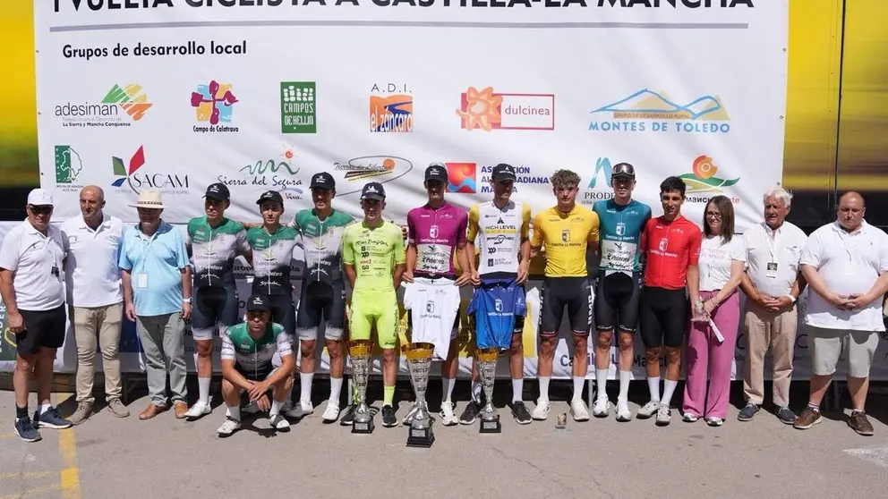 Podium Vuelta CLM etapa 5