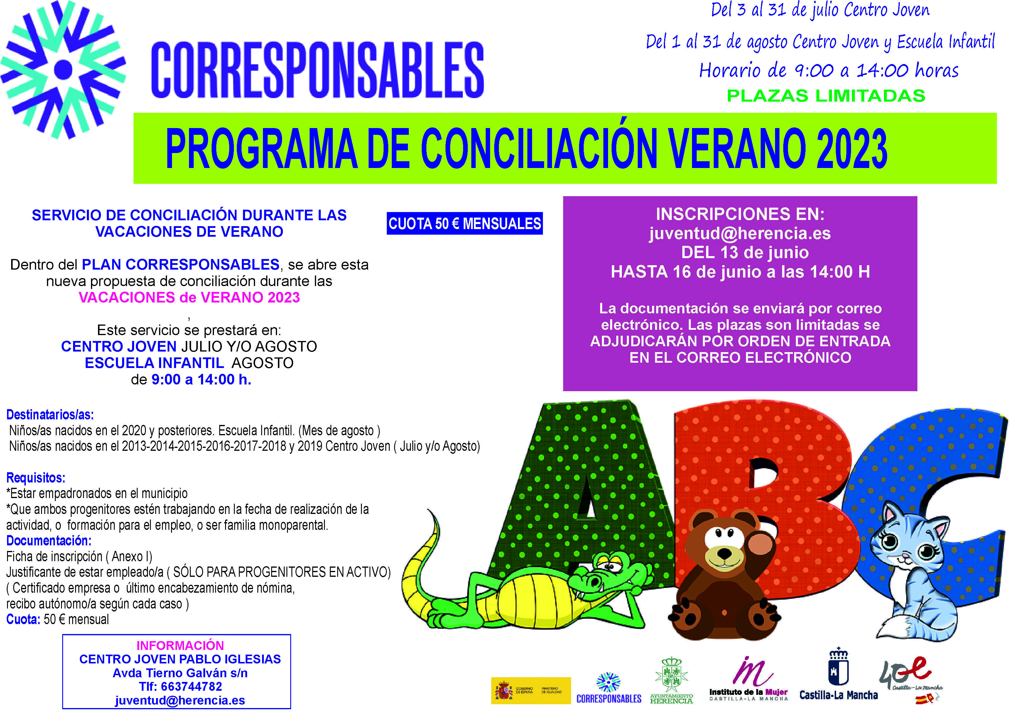 Cartel Corresponsables Verano 2023