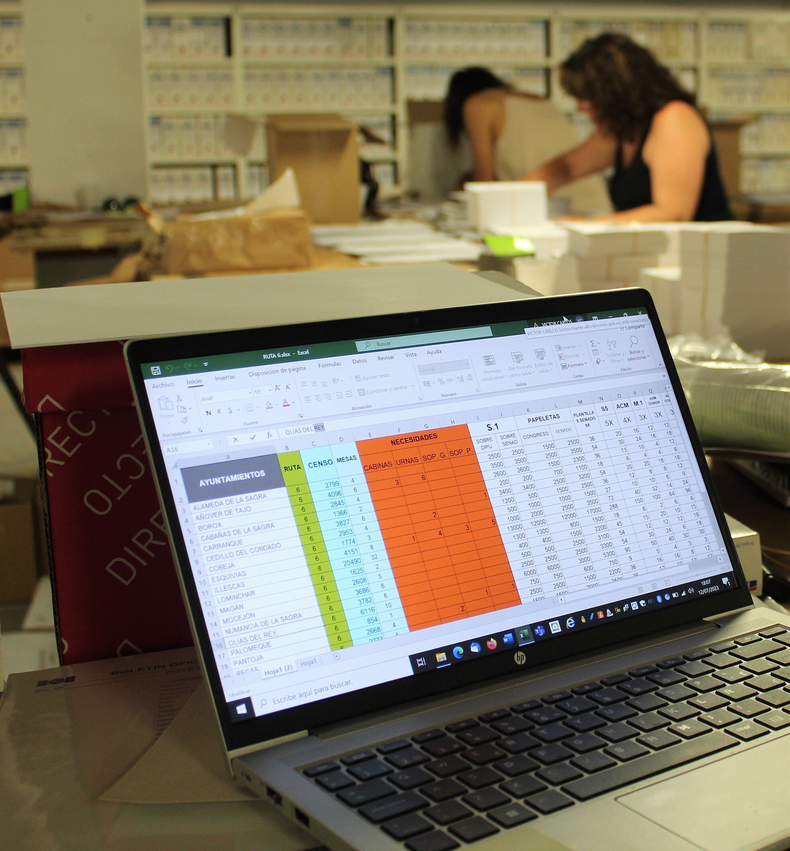 Dispositivo electoral foto 2.