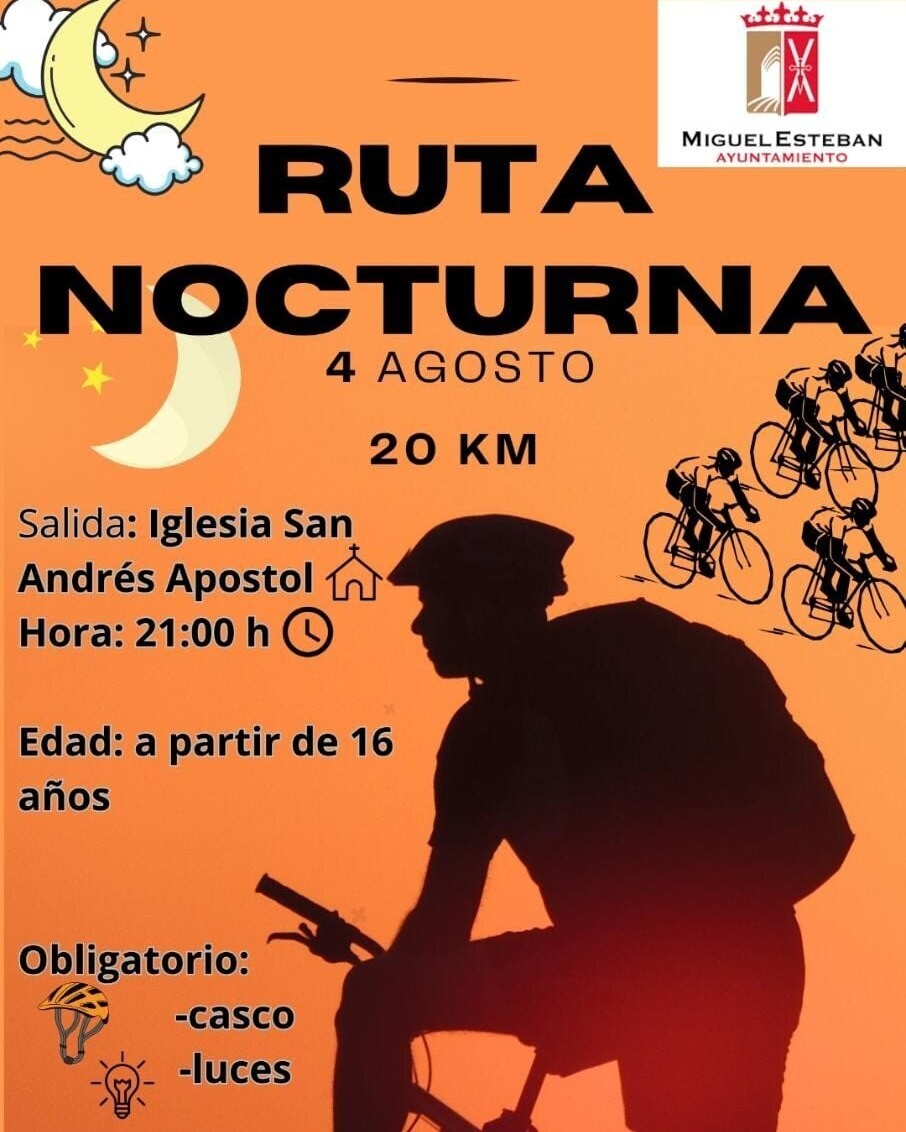 cartel ruta nocturna