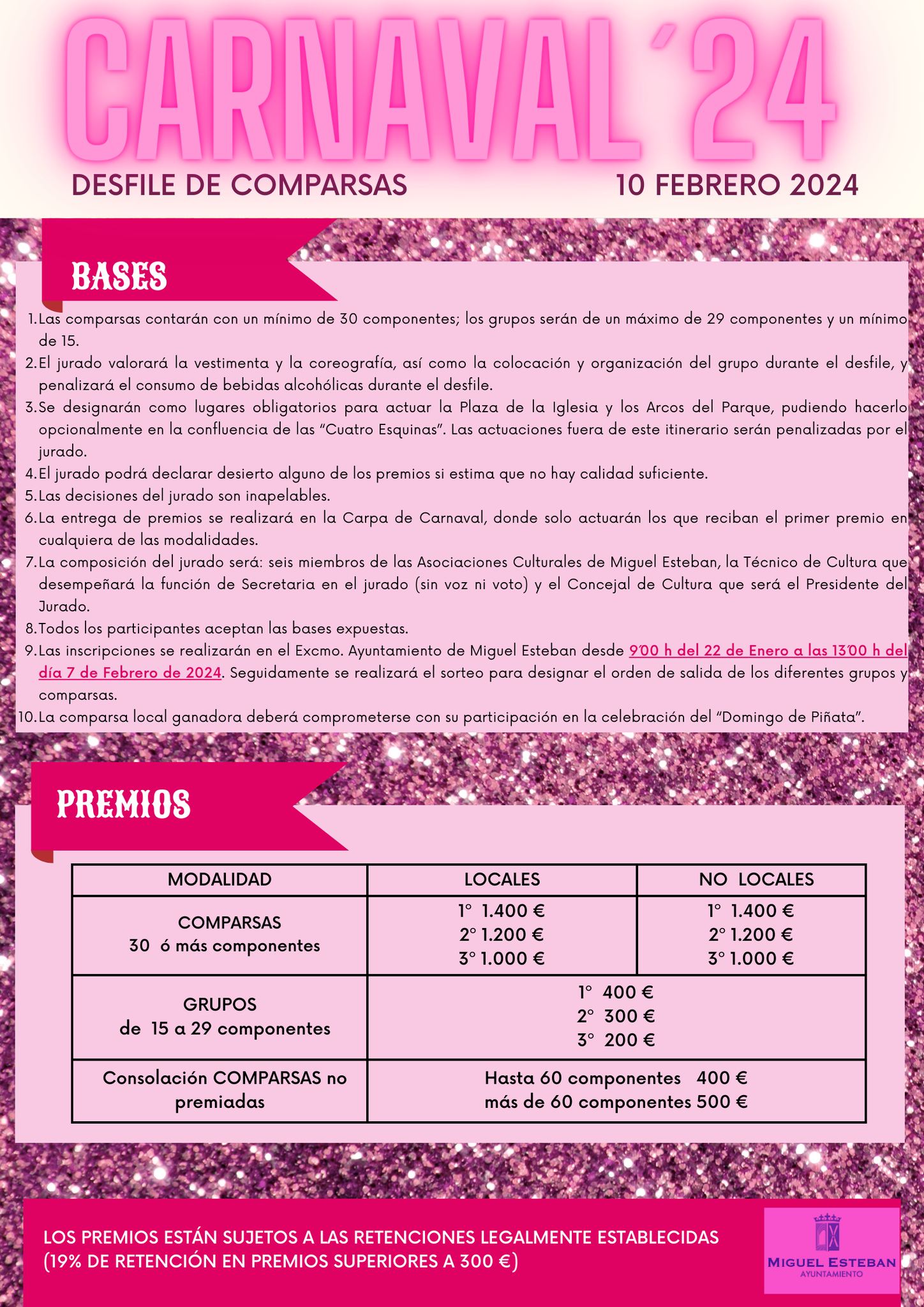 Cartel Carnaval Miguel Esteban