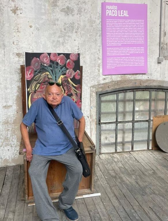 Paco Leal en julio del año pasado, en su exposición "Paraíso" en el Museo La Neomudéjar de Madrid