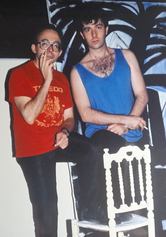 Paco Leal y el autor de este artículo, 'in illo tempore'