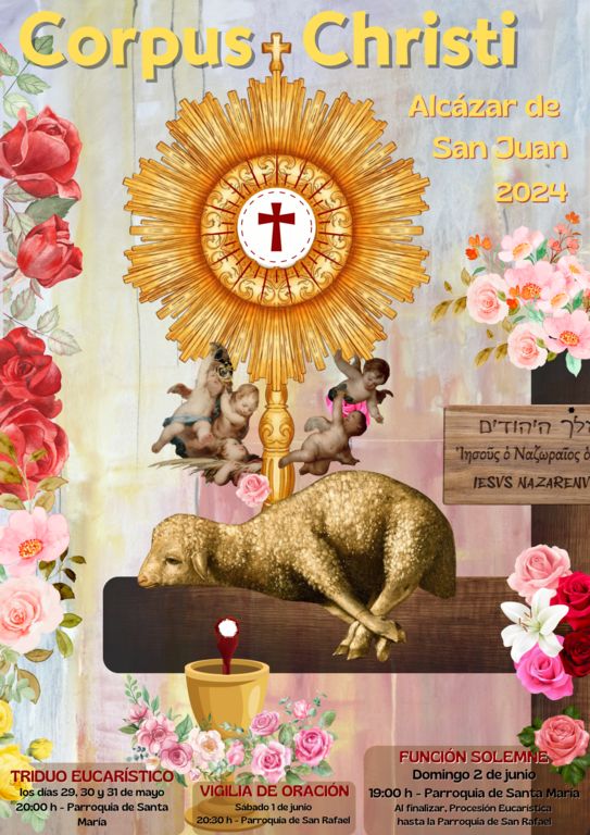 Cartel Corpus Christi 2024 con cultos
