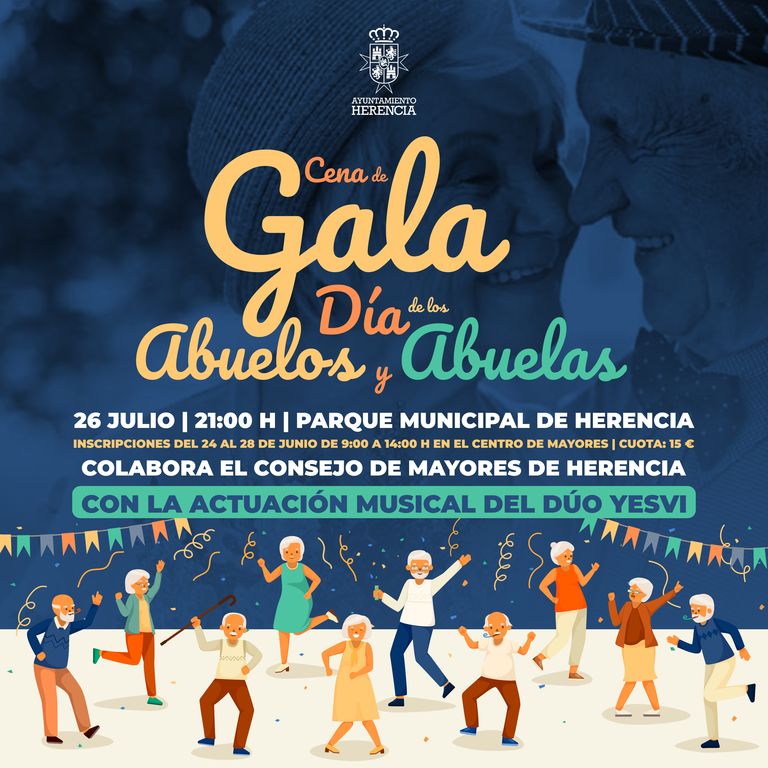 Cartel Cena Gala abuelos 2024