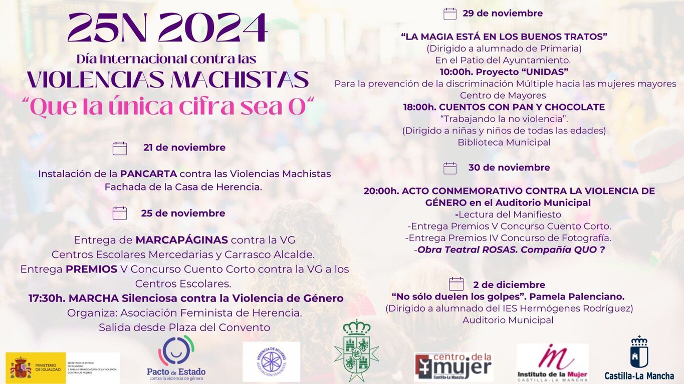 Programa de actos 25N 2024