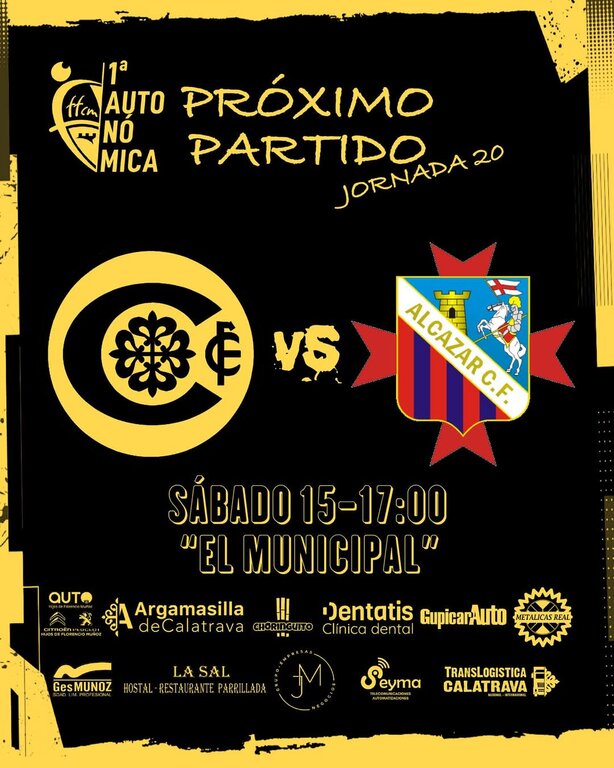 cartel CF Calatrava vs Alcazar CFD 2