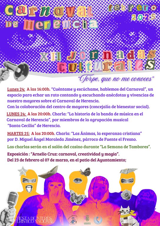 Jornadas culturales,del Carnaval de Herencia 2025