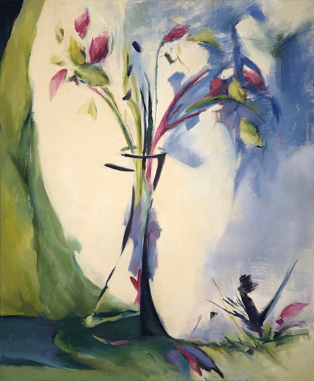 Otro de los cuadros de Rosa Leal Arias en su exposición