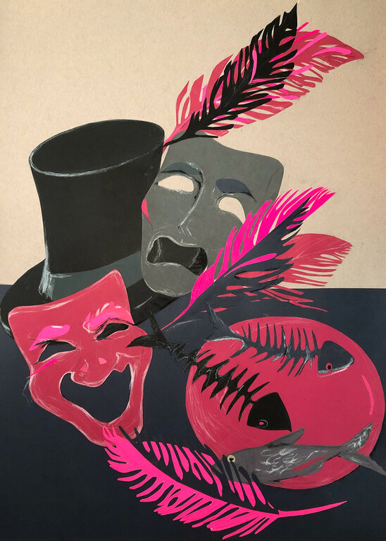 Una de las creaciones de la artista puertollanera en la exposición