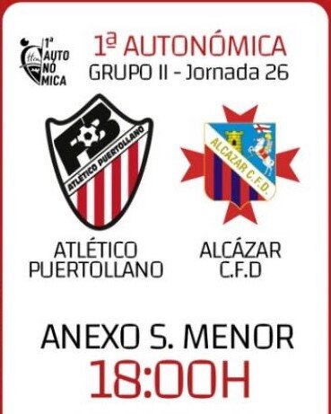 informaci+¦n del cartel Atl+®tico Puertollano vs Alc+ízar CFD