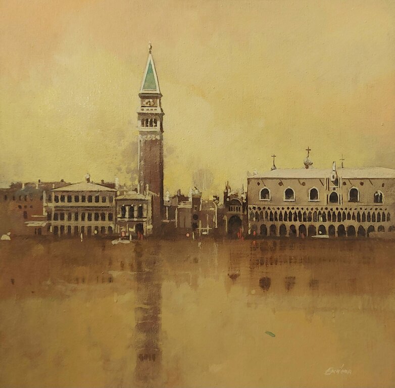 Francisco Escalera - Plaza de San Marcos en naranjas