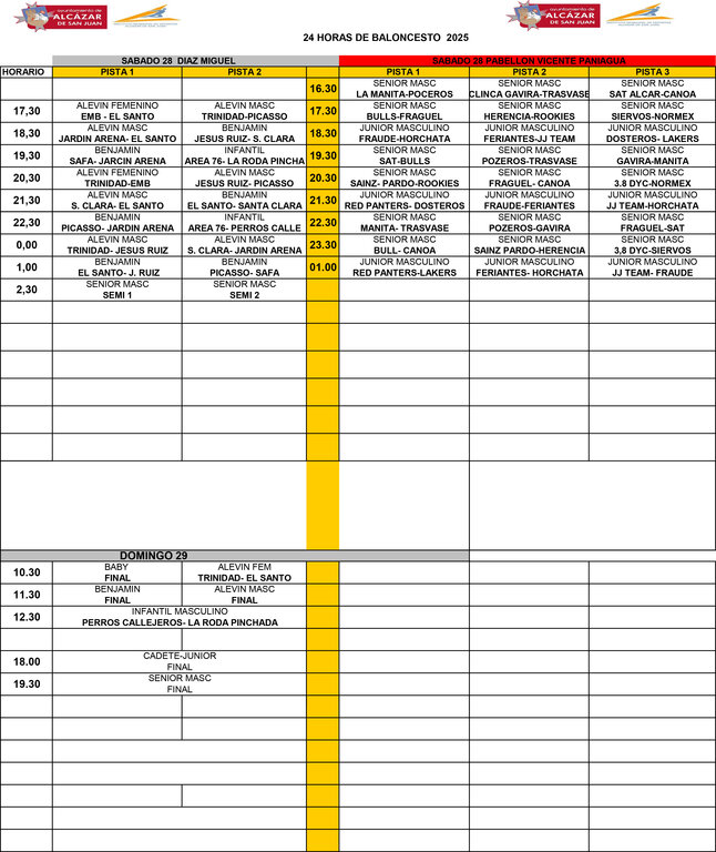CUADRANTE GENERAL 24 HORAS 2025