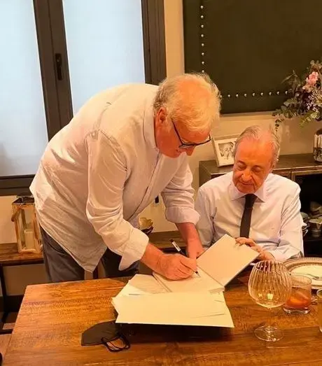 Con Florentino Pérez