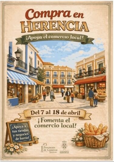 Cartel campaña comercio