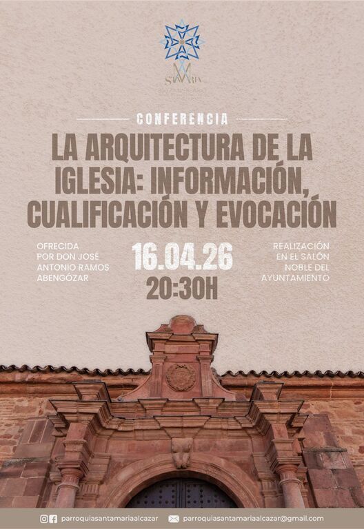 Cartel conferencia Arquitectura de la Iglesia