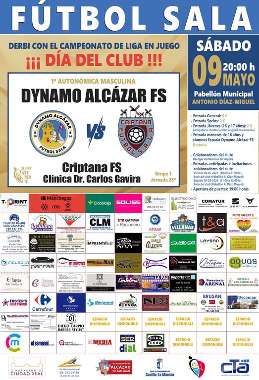 2 Cartel partido Dynamo-Criptana