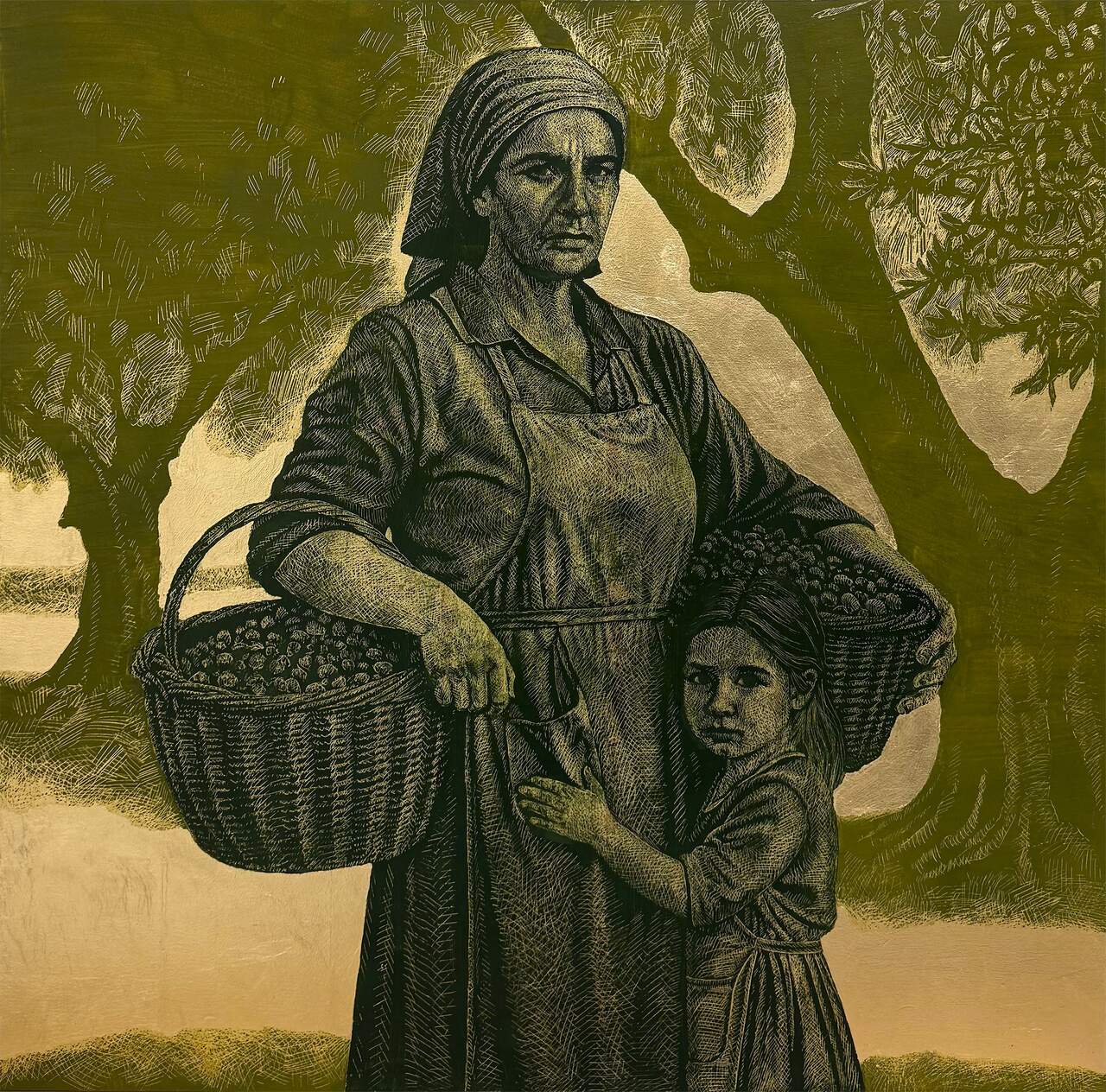 Pintura. Raíces que sostienen la tierra, Carlos Rojas-Redondo