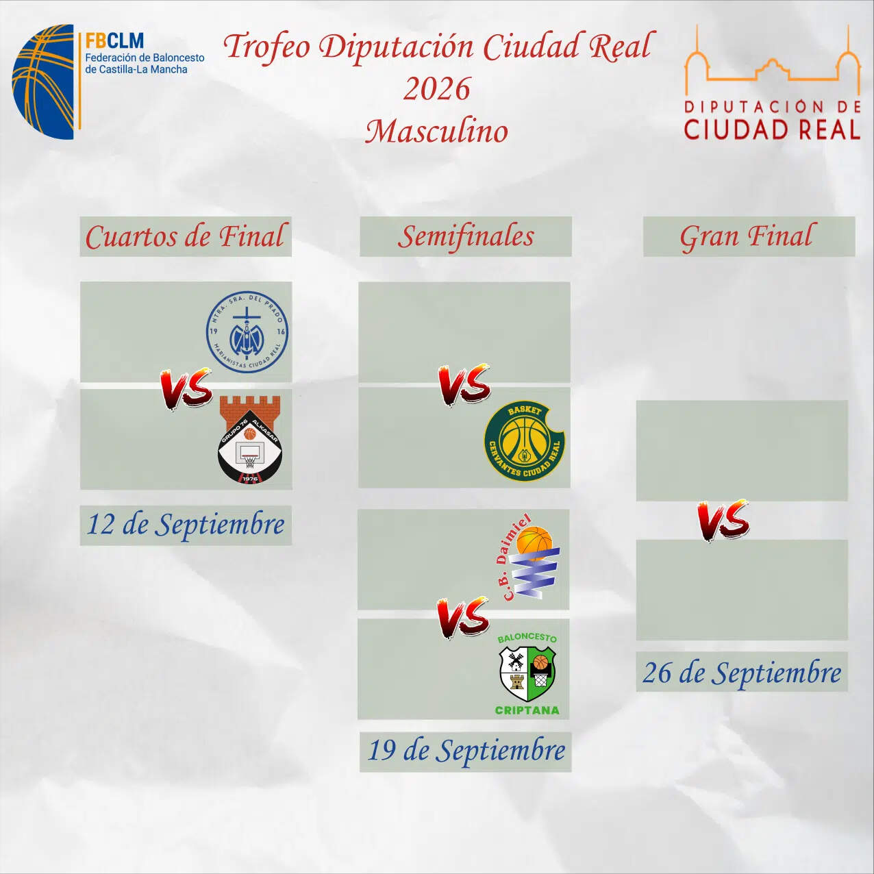 Cuadro Masculino Trofeo Diputación